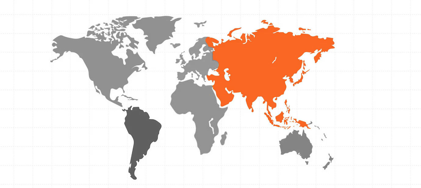 Accéder aux pays d'Asie
